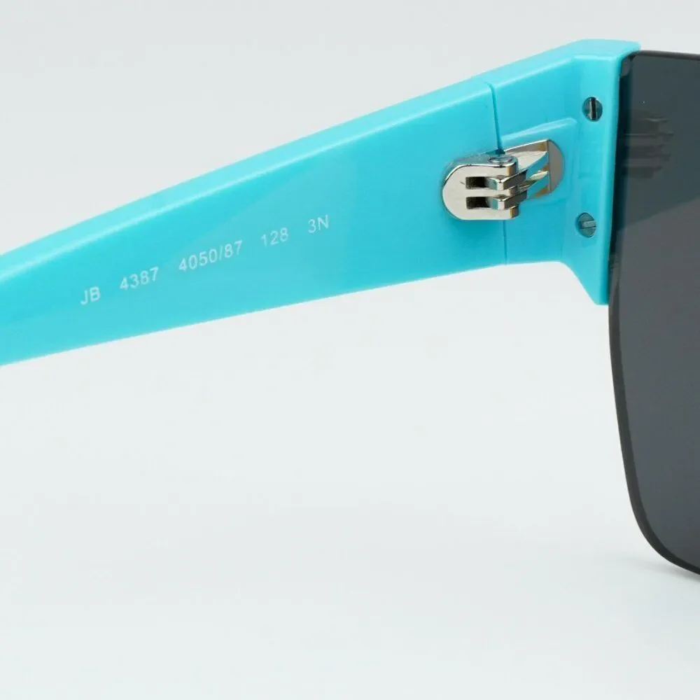 NEW Burberry JB4387 405087 KIDS Yellow Blue Dark Grey Shield Unisex Sunglasses